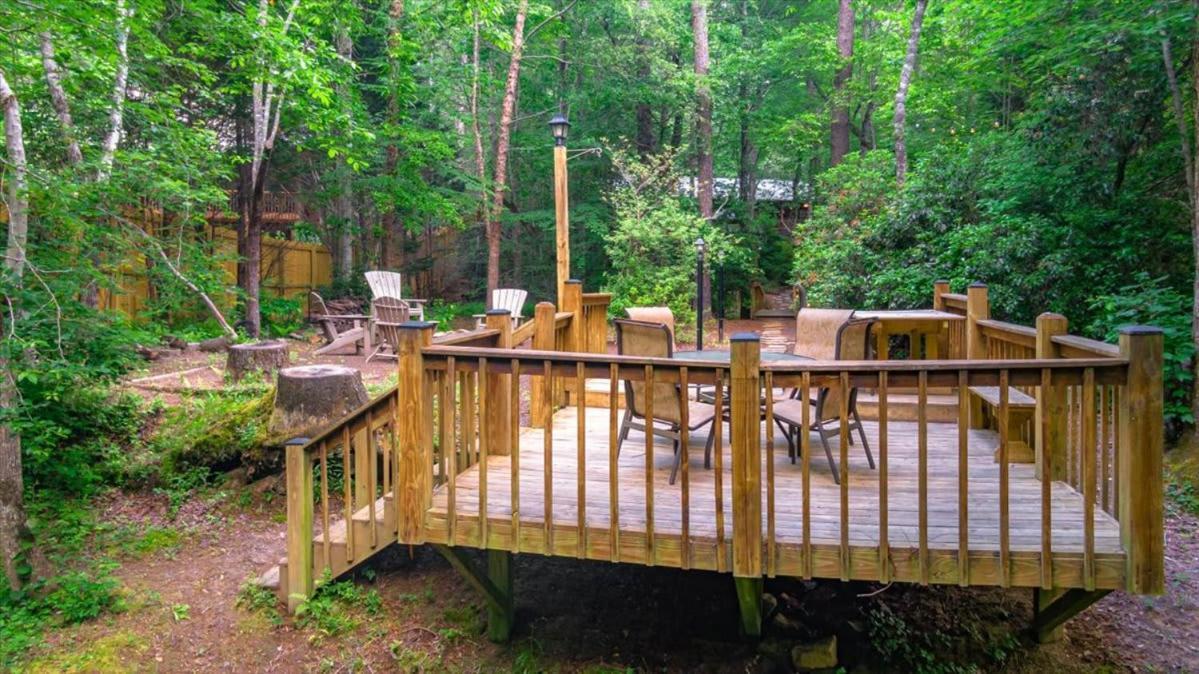 Waterfront Mountain Cabin With Hot Tub Villa Blue Ridge Bagian luar foto