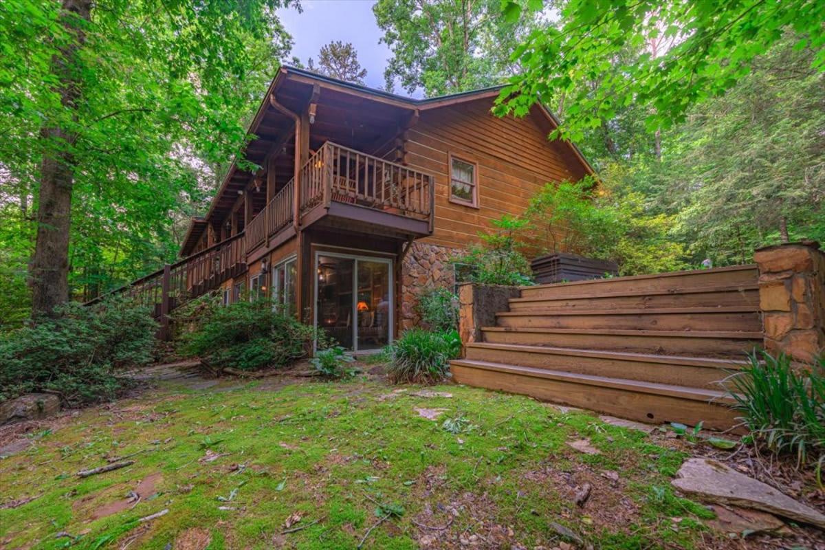 Waterfront Mountain Cabin With Hot Tub Villa Blue Ridge Bagian luar foto
