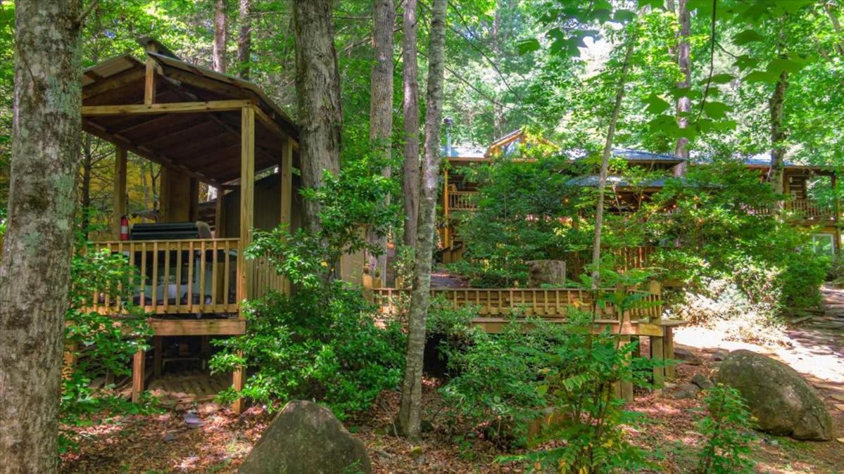 Waterfront Mountain Cabin With Hot Tub Villa Blue Ridge Bagian luar foto
