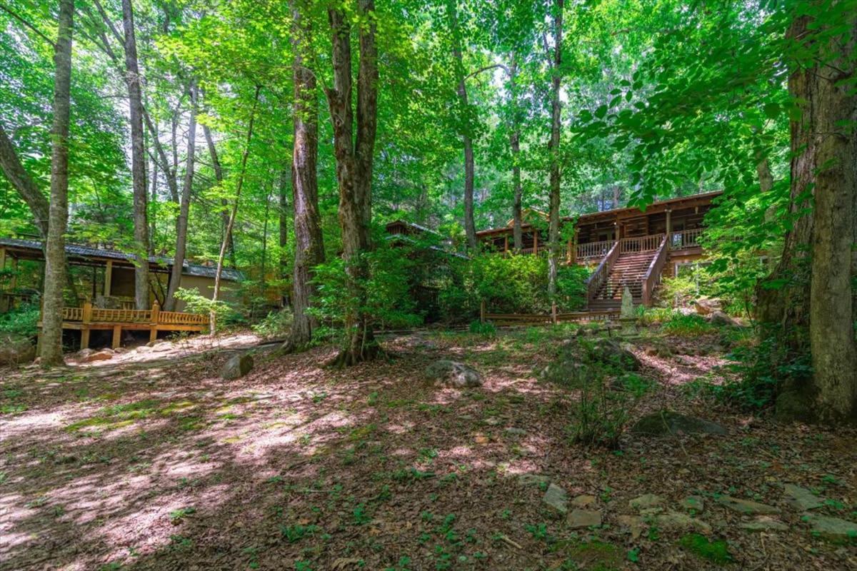 Waterfront Mountain Cabin With Hot Tub Villa Blue Ridge Bagian luar foto