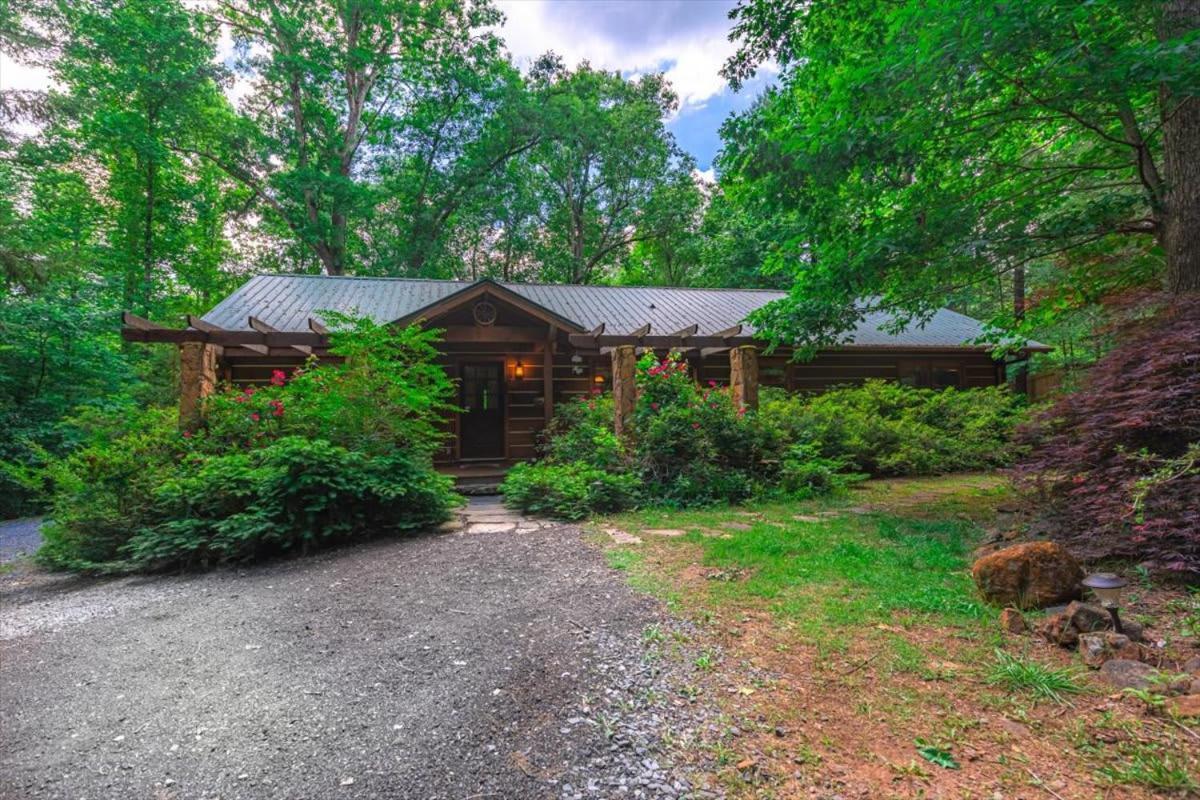 Waterfront Mountain Cabin With Hot Tub Villa Blue Ridge Bagian luar foto