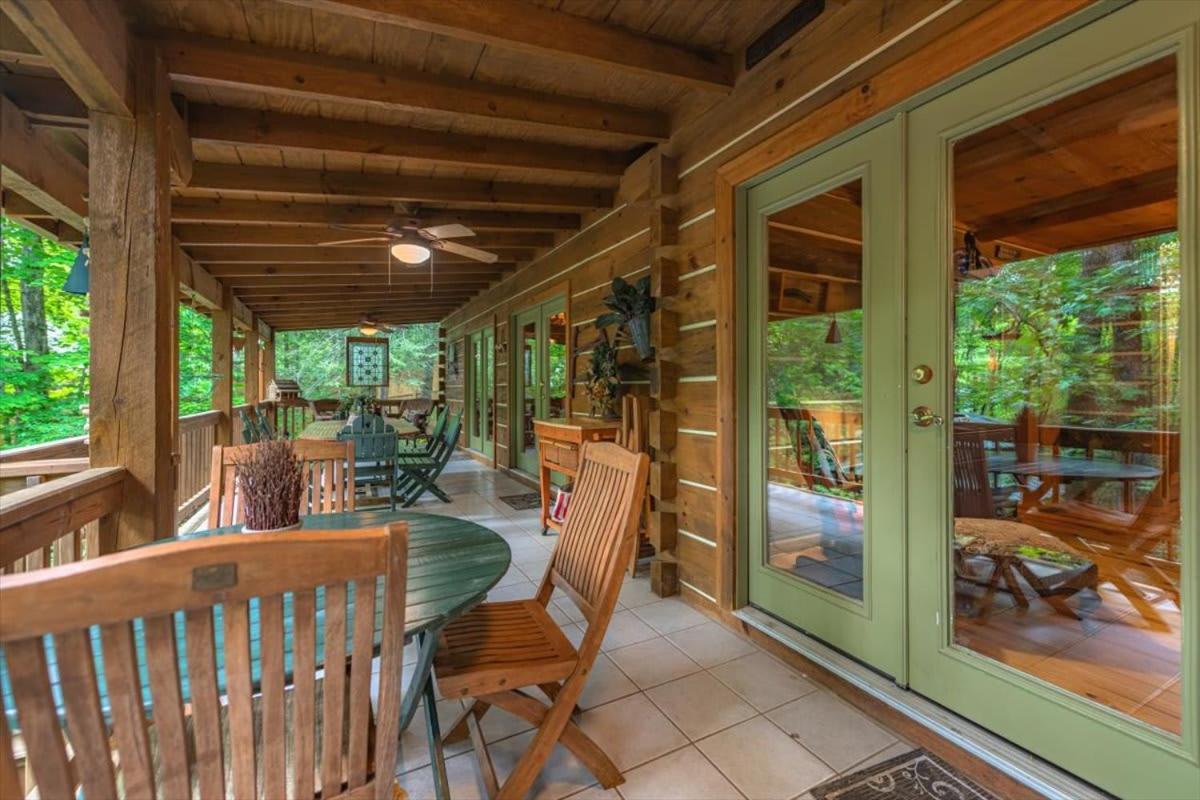 Waterfront Mountain Cabin With Hot Tub Villa Blue Ridge Bagian luar foto