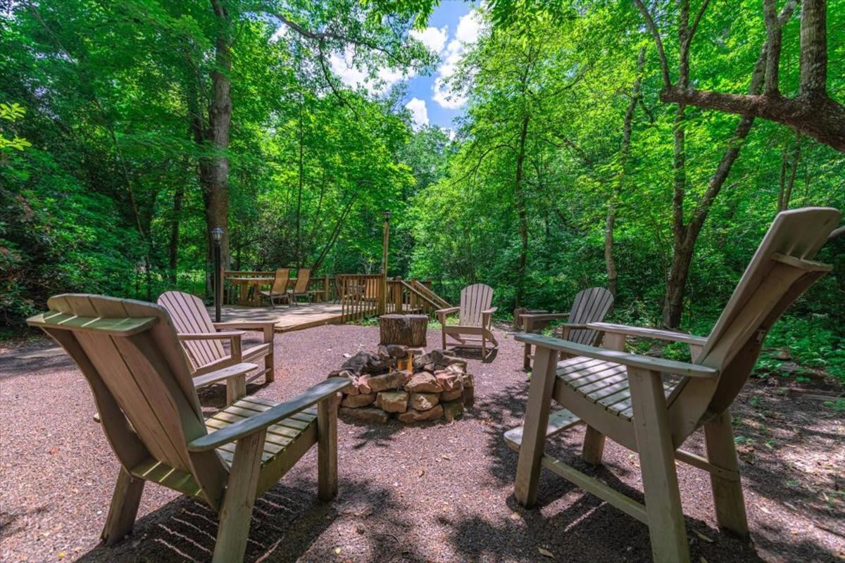 Waterfront Mountain Cabin With Hot Tub Villa Blue Ridge Bagian luar foto
