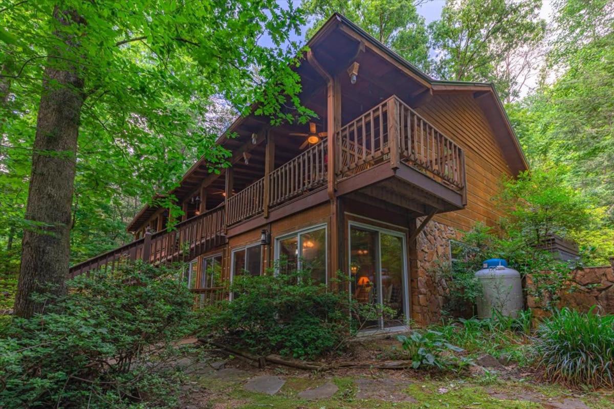 Waterfront Mountain Cabin With Hot Tub Villa Blue Ridge Bagian luar foto