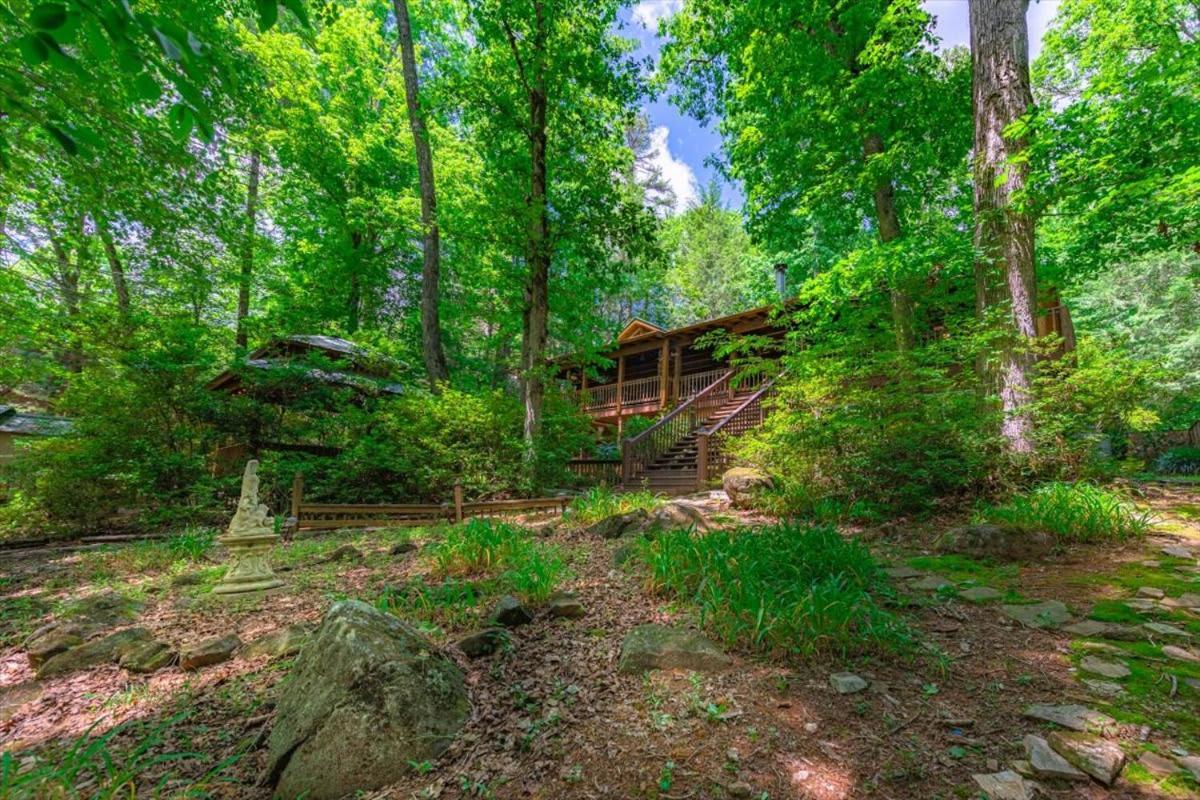 Waterfront Mountain Cabin With Hot Tub Villa Blue Ridge Bagian luar foto