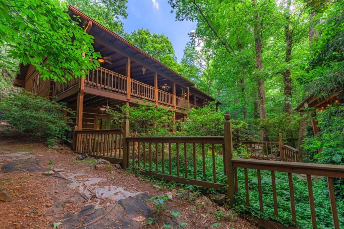 Waterfront Mountain Cabin With Hot Tub Villa Blue Ridge Bagian luar foto