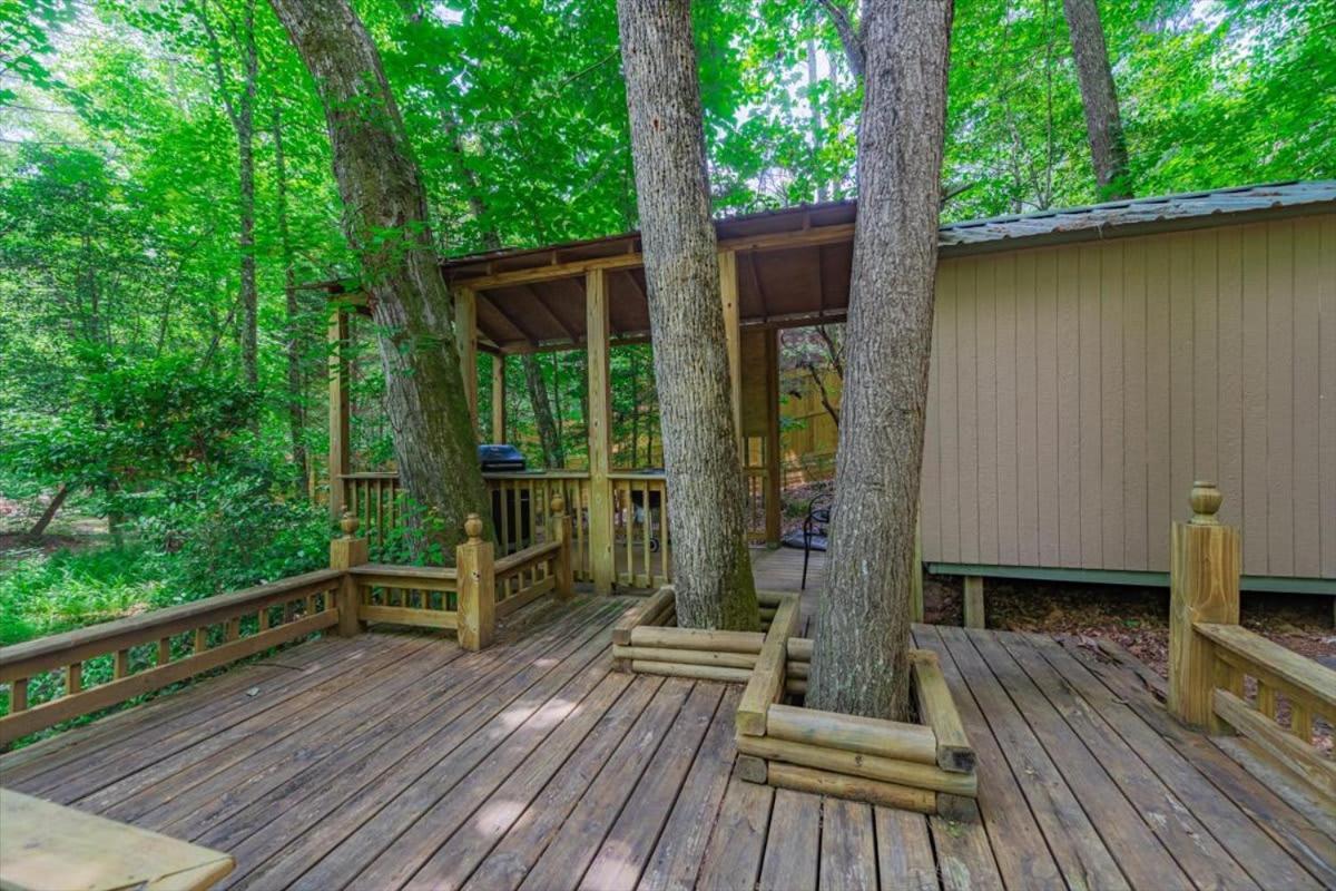 Waterfront Mountain Cabin With Hot Tub Villa Blue Ridge Bagian luar foto